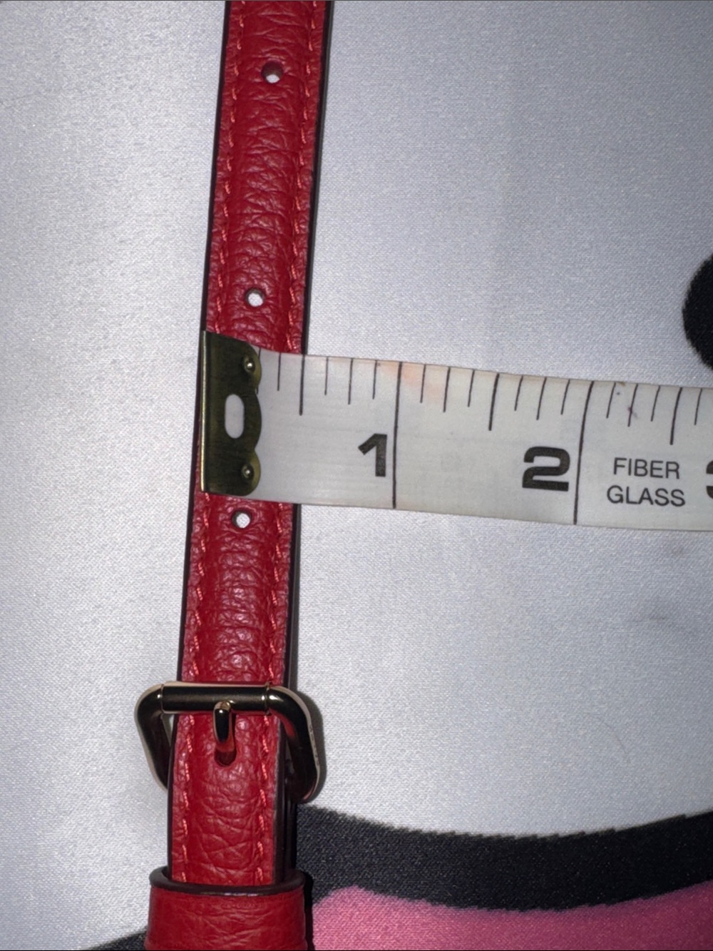 Coach Red Leather Adjustable Crossbody Strap with Gold Hardware - Picture 8 of 11